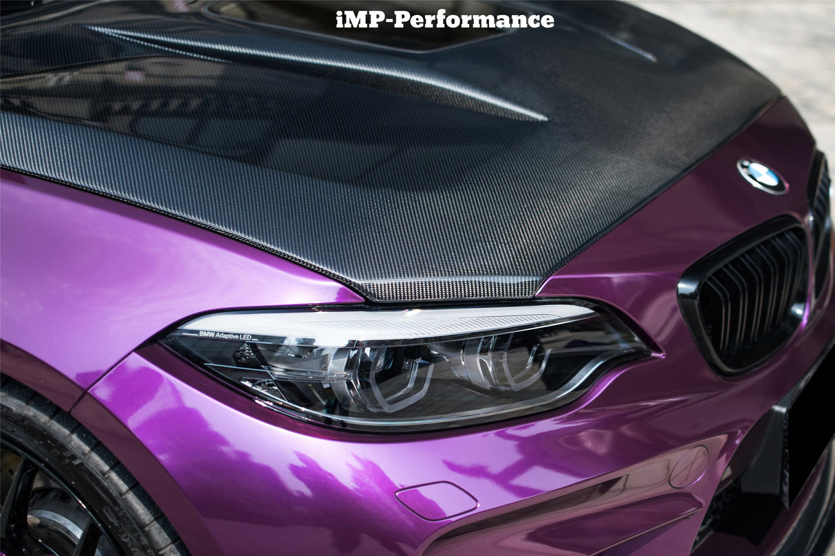 DarwinPRO 2014-2021 BMW M2 M2C 2-SERIES F22 F23 F87 IMP Performance Syle Carbon Fiber Hood