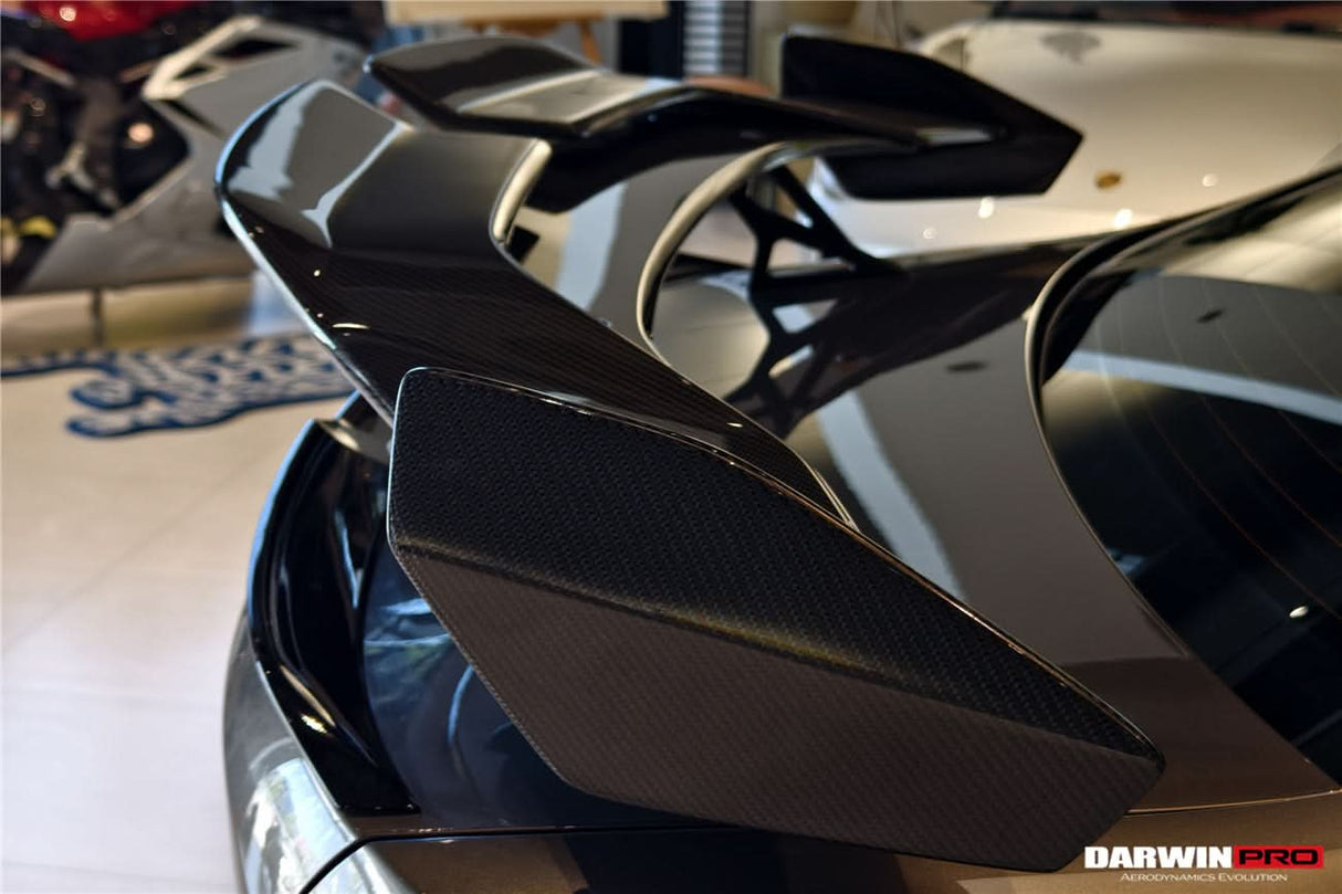 2021-UP BMW M3 G80 3 Series G20 M4 G82 4 Series G22 BKSSII Style Carbon Fiber Trunk Wing With Aluminum Slloy Wing Legs