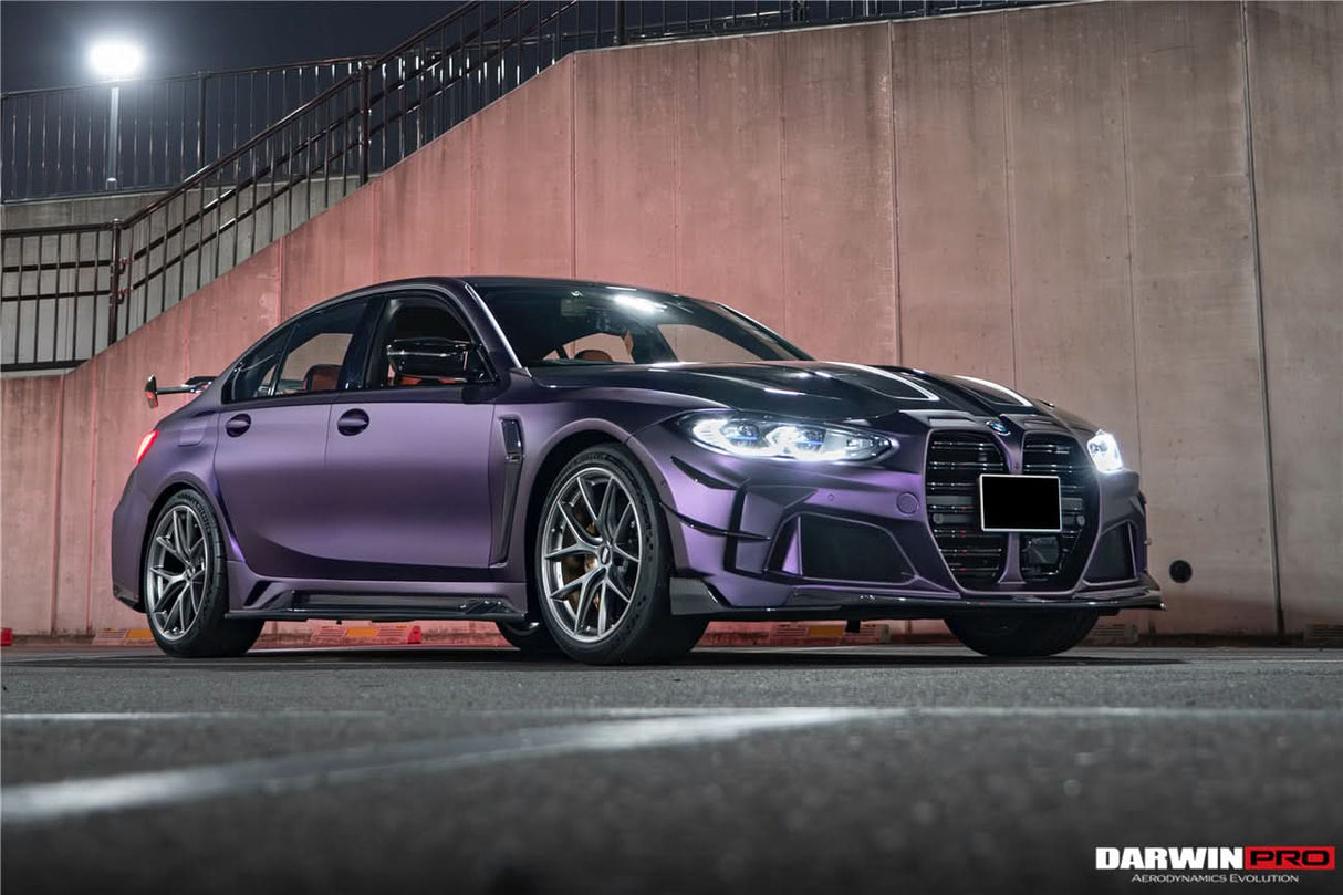 2021-UP BMW M3 G80 G81 BKSSII Style Front Bumper and Front Fender and Side Skirts