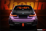 2021-UP BMW M3 G80 BKSSII Style Rear Bumper With Exhaust Tips