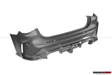 2021-UP BMW M3 G80 G81 Partial Carbon Fiber Rear Bumper with LED Light DarwinPRO (BKSS Ver.2 Design)