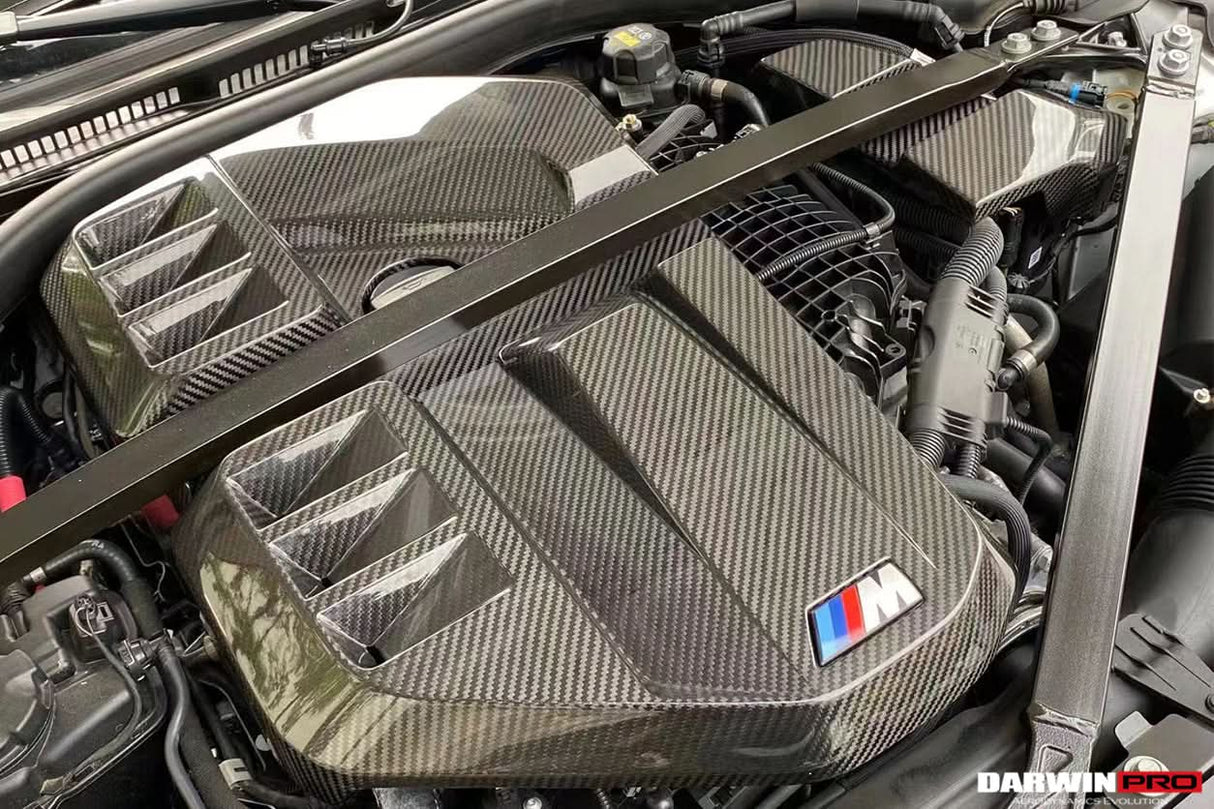 2021-UP BMW M2 M3 M4 Autoclaved Carbon Fiber Engine Cover DarwinPRO (OE) Fits G80, G82, G83, G87