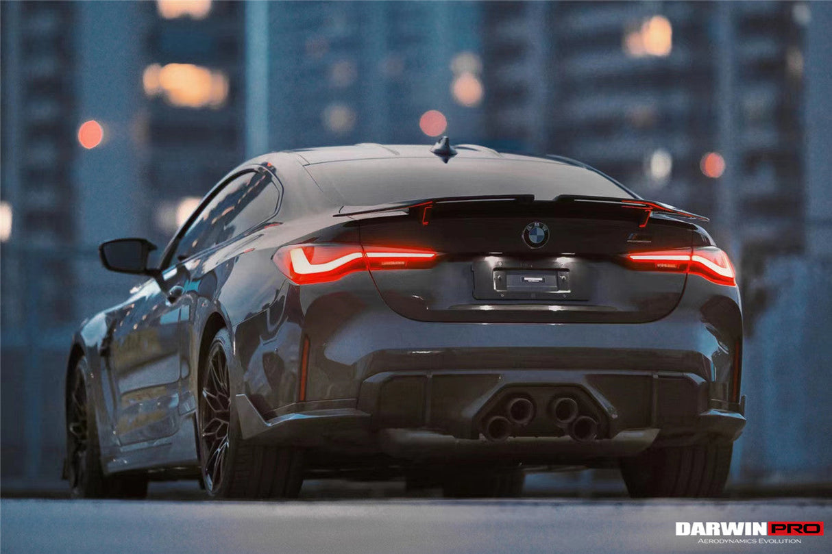 2021-UP BMW M4 G82 | 4 Series G22 Carbon Fiber Trunk Spoiler - DarwinPRO (BKSS)