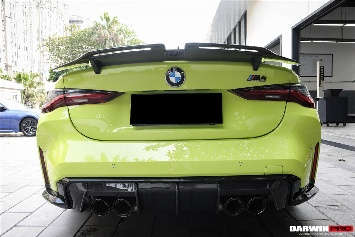 2021-UP BMW M4 G82 | 4 Series G22 Carbon Fiber Trunk Spoiler - DarwinPRO (BKSS)