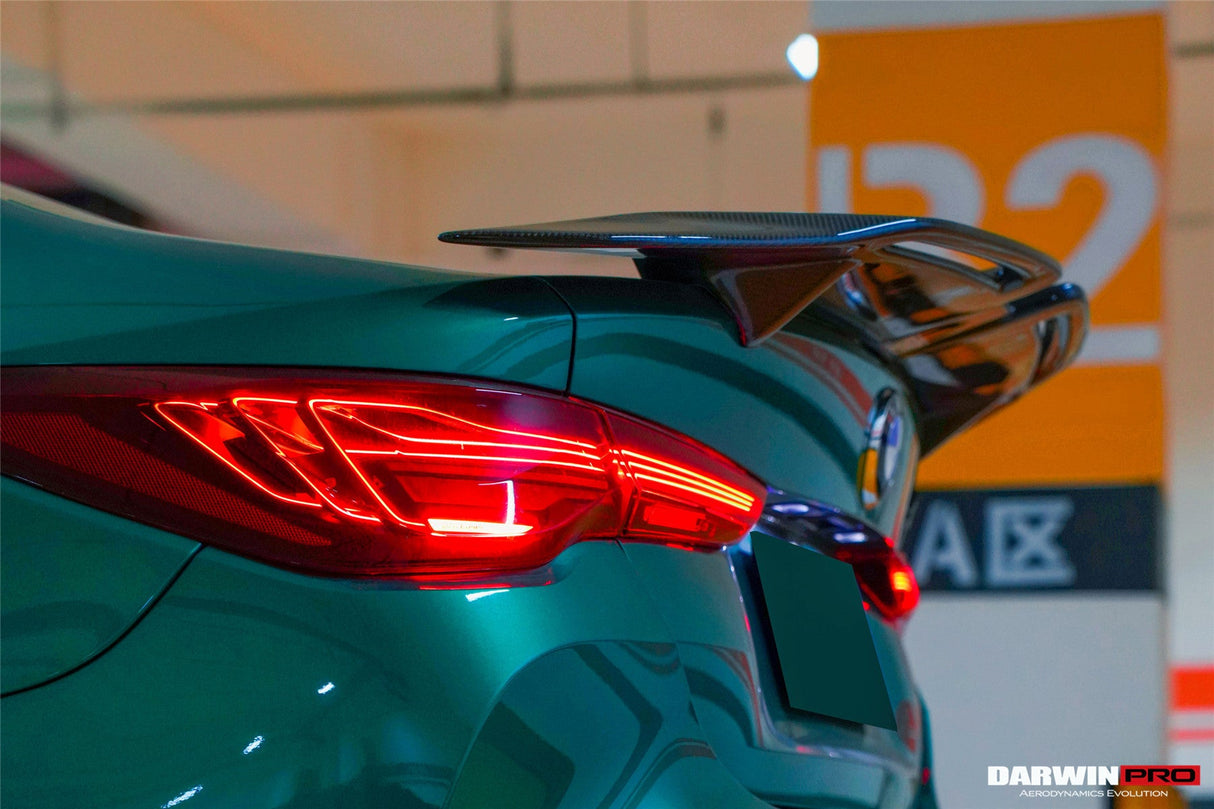 2021-UP BMW M4 G82 | 4 Series G22 Carbon Fiber Trunk Spoiler - DarwinPRO (BKSS)