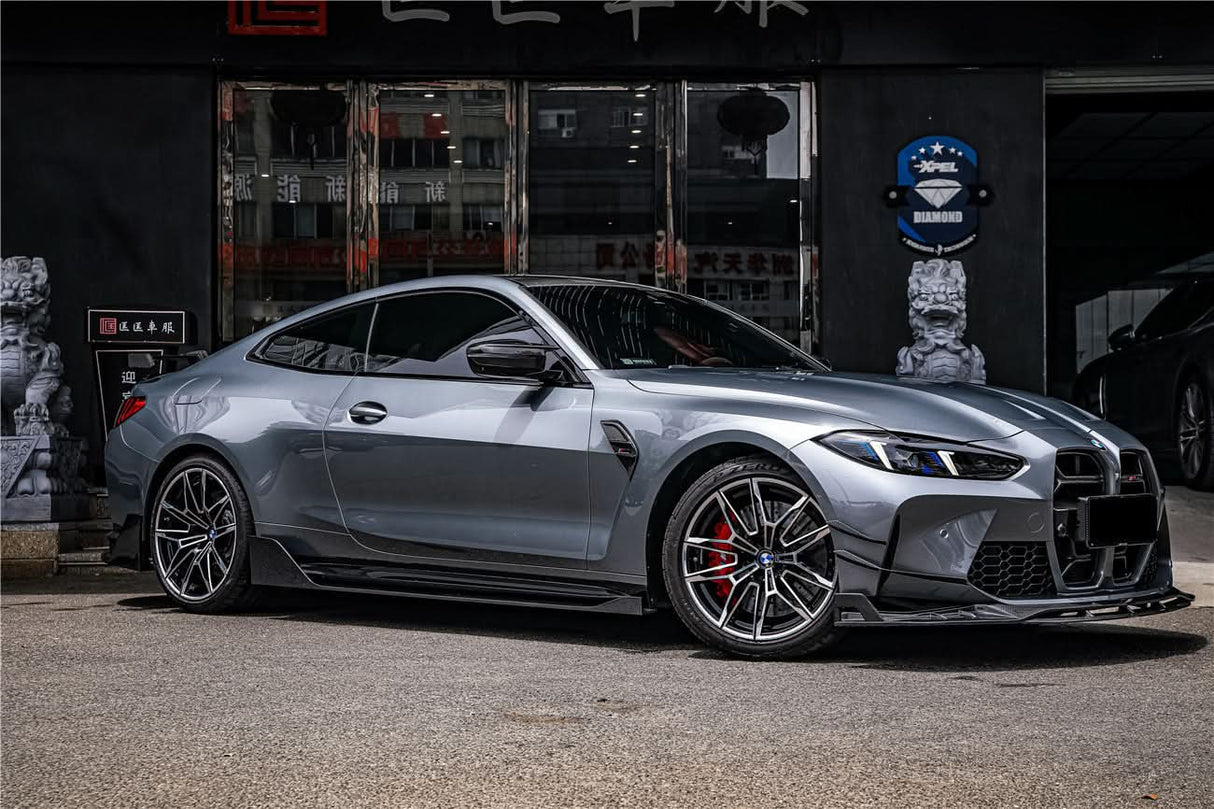 2021-UP BMW M4 G82 G83 BKSS Style Carbon Fiber Side Skirts