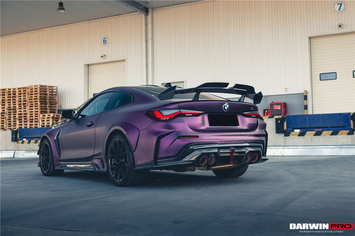 2021-UP BMW M4 G82 G83 BKSSII Style Rear Bumper with LED Light