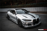 DarwinPRO 2021-UP BMW M4 G82 G83 BKSSII Style Front Bumper and Front Fender and Side Skirts