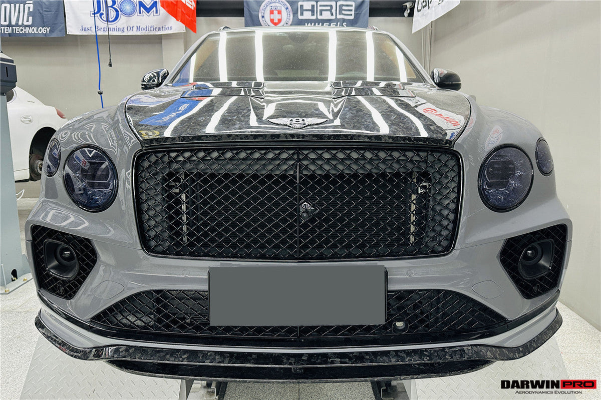 2021-2026 Bentley Bentayga Autoclave Carbon Fiber Front Lip Splittter DarwinPRO (V8S Style)