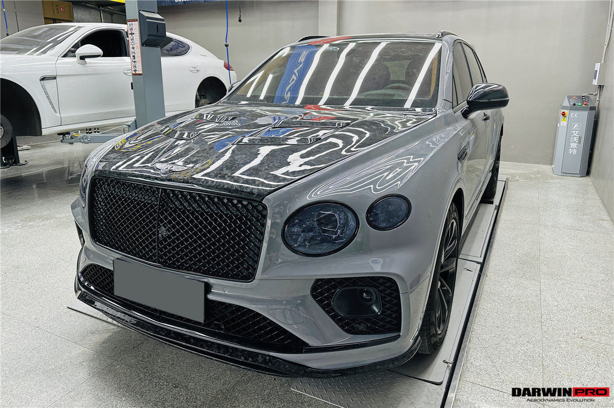 2021-2026 Bentley Bentayga Autoclave Carbon Fiber Front Lip Splittter DarwinPRO (V8S Style)