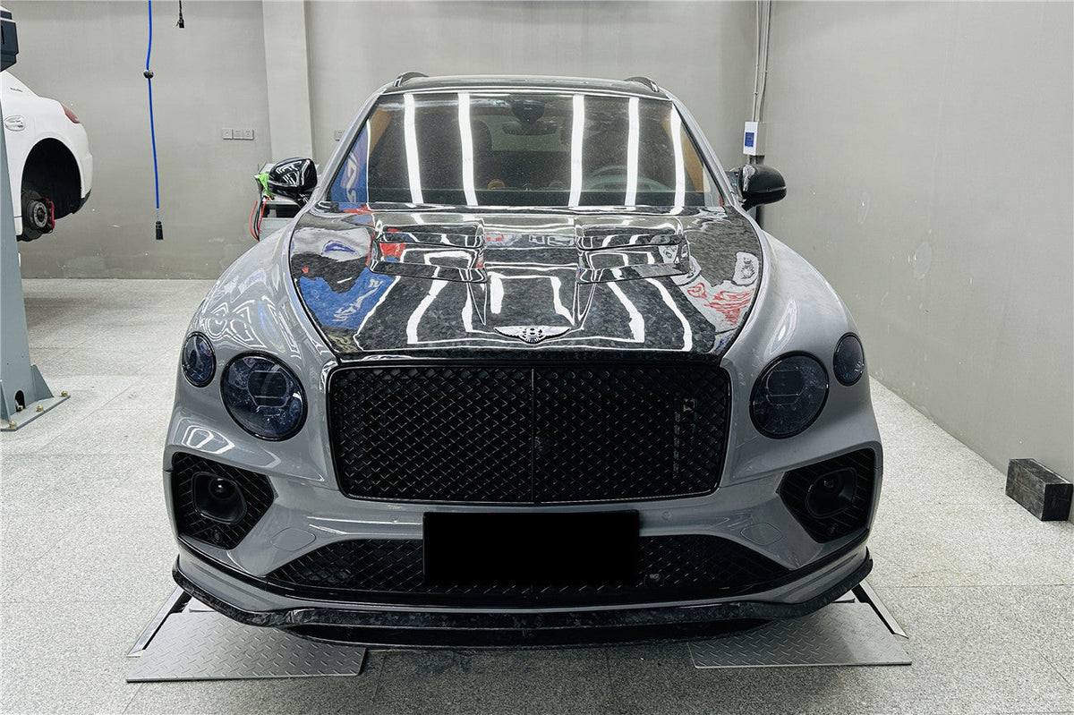2021-2026 Bentley Bentayga Autoclave Carbon Fiber Front Lip Splittter DarwinPRO (V8S Style)