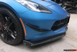 2013-2019 Corvette C7 Z51 Z06 Grandsport Carbon Fiber Satge3 Style Front Lip with Satge2 Winglets