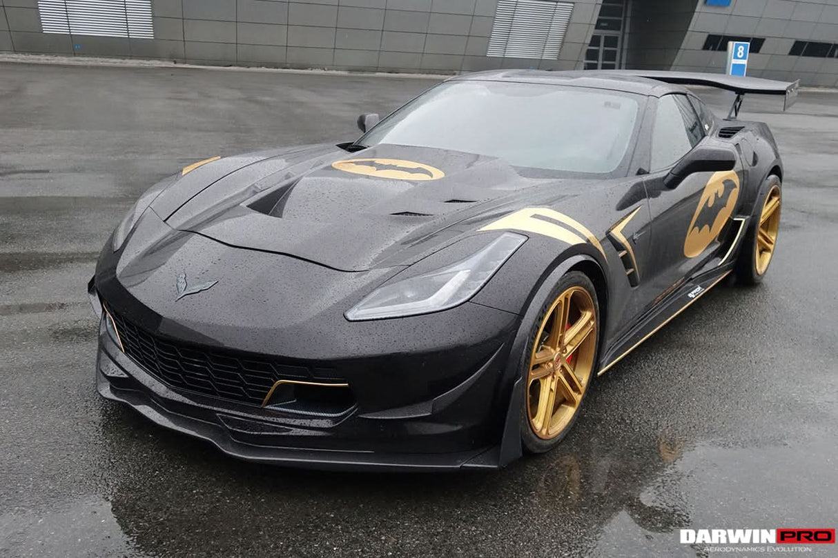 2013-2019 Corvette C7 Z51 Z06 Grandsport Carbon Fiber Front Lip Winglets