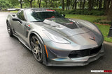 DarwinPRO 2013-2019 Corvette C7 Z51 Z06 Grandsport Carbon Fiber Front Lip (No Winglets)