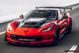 2013-2019 Corvette C7 Z51 Z06 Grandsport Carbon Fiber Front Lip Winglets