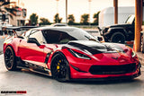 2013-2019 Corvette C7 Z51 Z06 Grandsport Carbon Fiber Front Lip Winglets