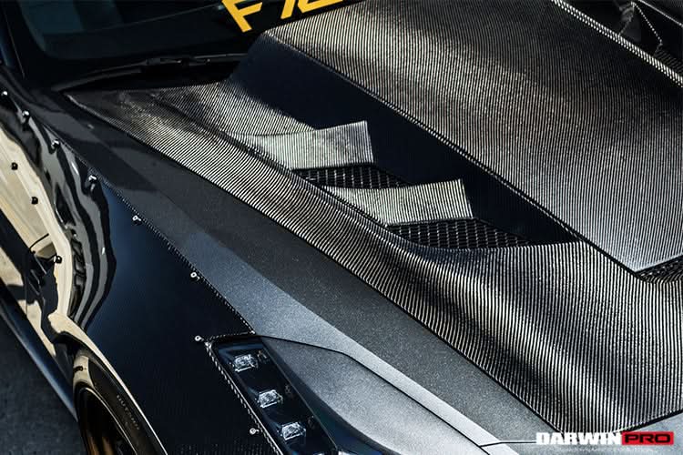 DarwinPRO 2013-2019 Corvette Z06 Grandsport BKSS Style Carbon Fiber Hood