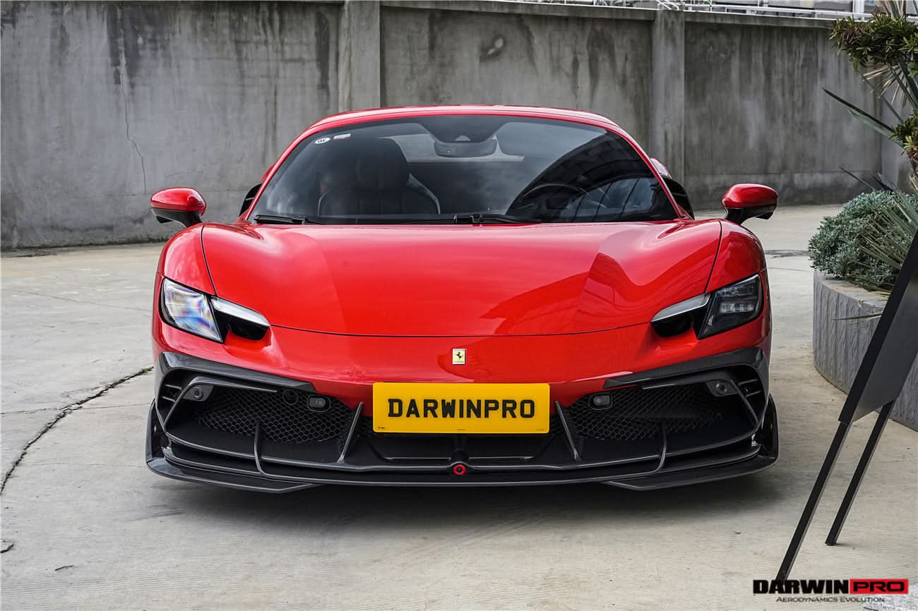 DarwinPRO 2022-2026 Ferrari 296 GTB & GTS Type F171 iMP Style Carbon Fiber Full Kit (For Surround View Camera System Bumper Only)