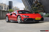 DarwinPRO 2022-2026 Ferrari 296 GTB  GTS Type F171 iMP Carbon Fiber Front Bumper Lip Splitter With Camera holes