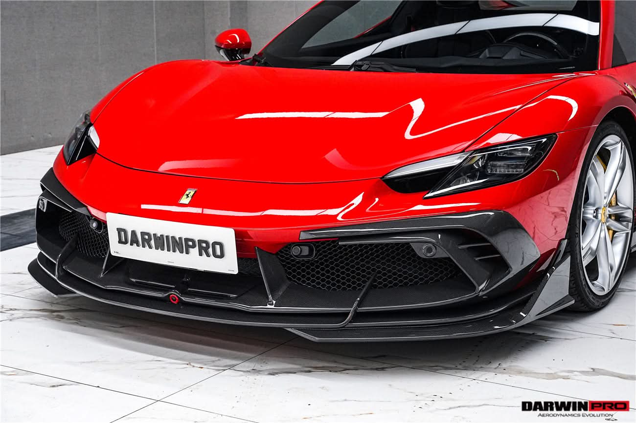 DarwinPRO 2022-2026 Ferrari 296 GTB & GTS Type F171 iMP Style Carbon Fiber Full Kit (For Surround View Camera System Bumper Only)