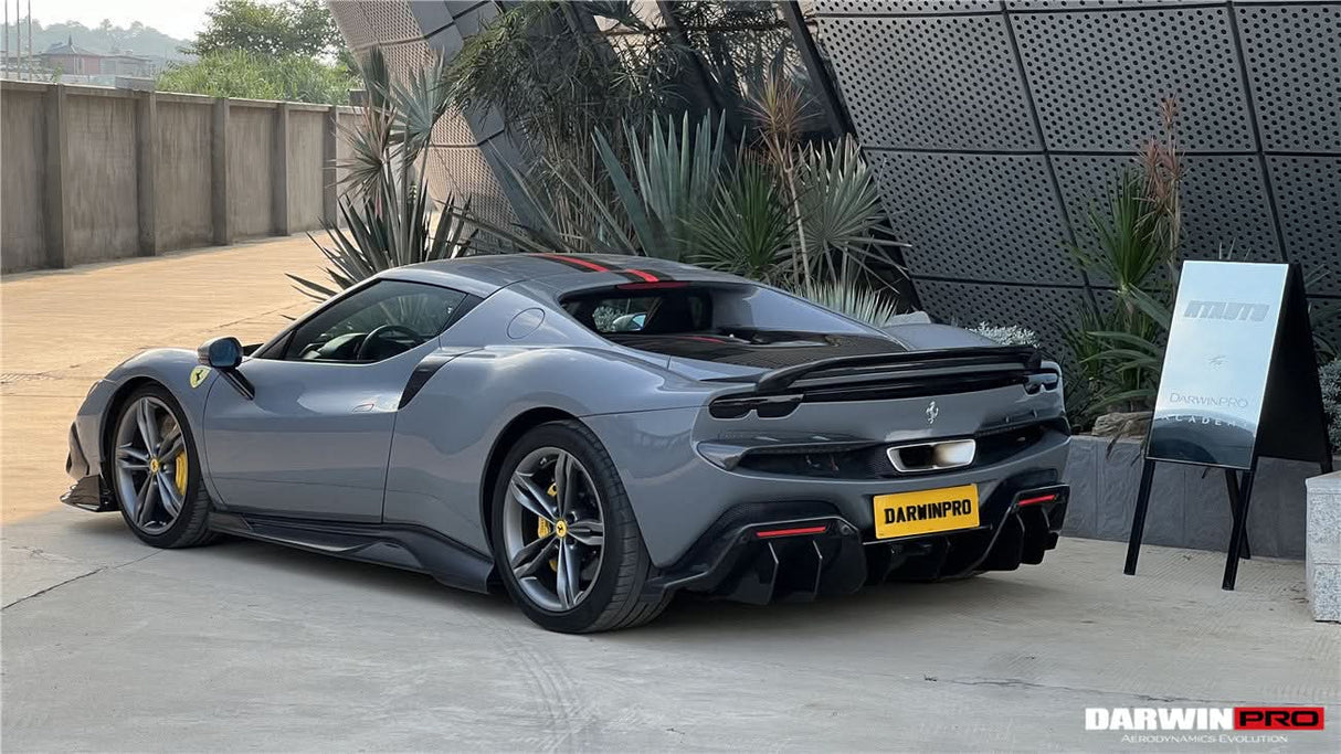 DarwinPRO 2022-2026 Ferrari 296 GTB Type F171 iMP Style Carbon Fiber Trunk Spoiler