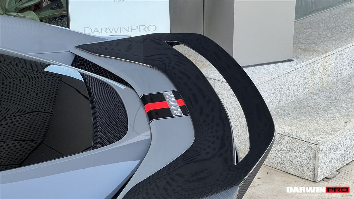 DarwinPRO 2022-2026 Ferrari 296 GTB Type F171 iMP Style Carbon Fiber Trunk Spoiler