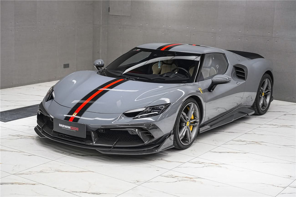DarwinPRO 2022-2026 Ferrari 296 GTB & GTS Type F171 iMP Style Carbon Fiber Quarter Panel side Scoops