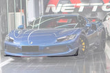 DarwinPRO 2022-2026 Ferrari 296 GTB & GTS Type F171 OE Style Carbon Fiber Front Bumper Lip Splitter