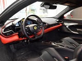 2022-2026 Ferrari 296 GTB GTS (Type F171) OE Style Dry Carbon Fiber Center Control Surround Panel Front End