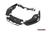2022-2026 Ferrari 296 GTB (Type F171) OE Style Dry Carbon Fiber Engine Bay Panel Replacement Kits 4pcs