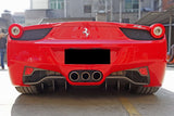 2010-2015 Ferrari 458 Italia Spider Carbon Fiber Rear Diffuser DarwinPRO (OE)
