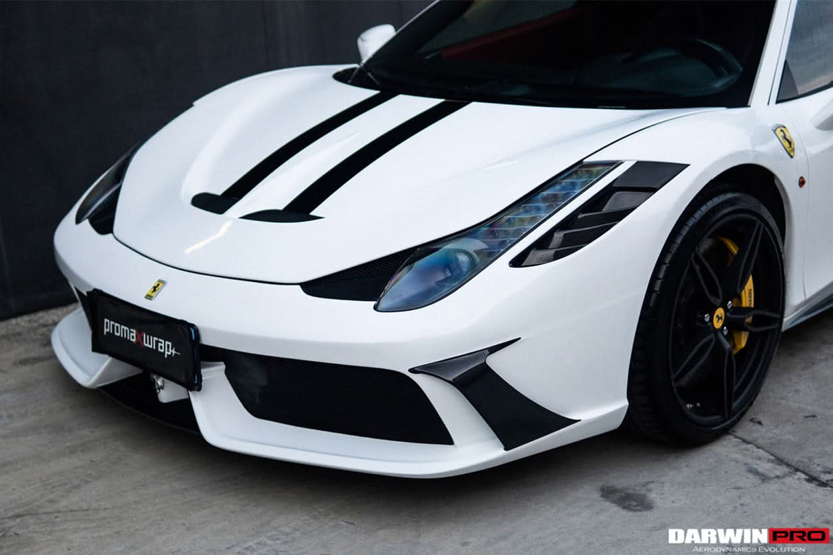 2010-2015 Ferrari 458 Italia and Spider Carbon Fiber Hood DarwinPRO ( Speciale Design)