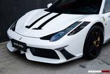 2010-2015 Ferrari 458 Italia and Spider Carbon Fiber Hood DarwinPRO ( Speciale Design)