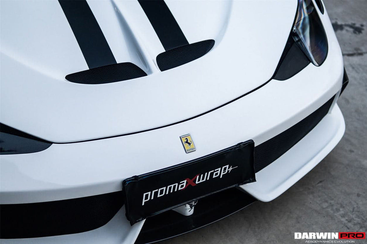 2010-2015 Ferrari 458 Italia and Spider Carbon Fiber Hood DarwinPRO ( Speciale Design)