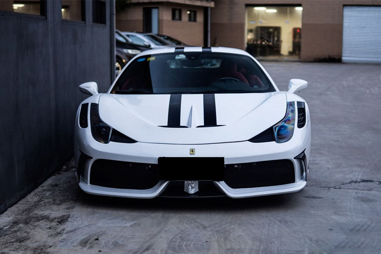 2010-2015 Ferrari 458 Italia and Spider Partial Carbon Fiber Front Bumper DarwinPRO ( Speciale Design)