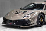 2015-2020 Ferrari 488 GTB | Spider Partial Carbon Fiber Front Bumper - DarwinPRO Challenge Evo Modena Design