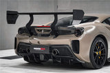 2015-2020 Ferrari 488 GTB Challenge Evo Modena Style Rear Bumper With Deck Lid Wing & Diffuser