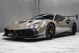 2015-2020 Ferrari 488 GTB | Spider Partial Carbon Fiber Side Skirts - DarwinPRO Challenge Evo Modena Design