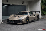 2015-2020 Ferrari 488 GTB | Spider Partial Carbon Fiber Hood - DarwinPRO Challenge Evo Modena Design