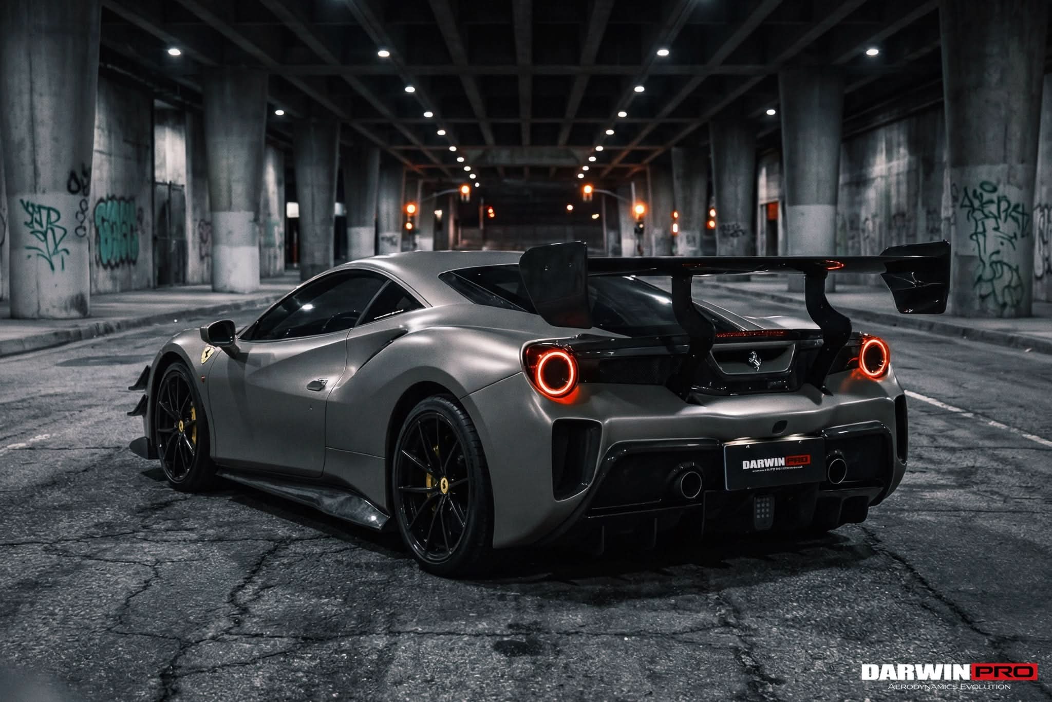 2015-2020 Ferrari 488 GTB Partial Rear Bumper With Deck Lid Wing