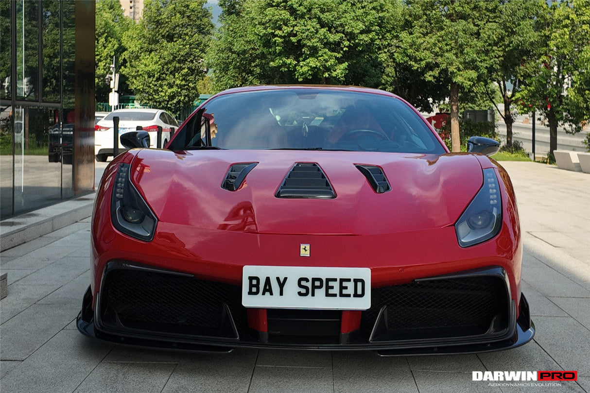 DarwinPRO 2015-2020 Ferrari 488 GTB & Spider iMP-Performance Carbon Fiber Front Lip