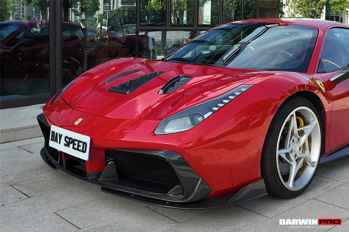 DarwinPRO 2015-2020 Ferrari 488 GTB & Spider iMP-Performance Carbon Fiber Front Lip