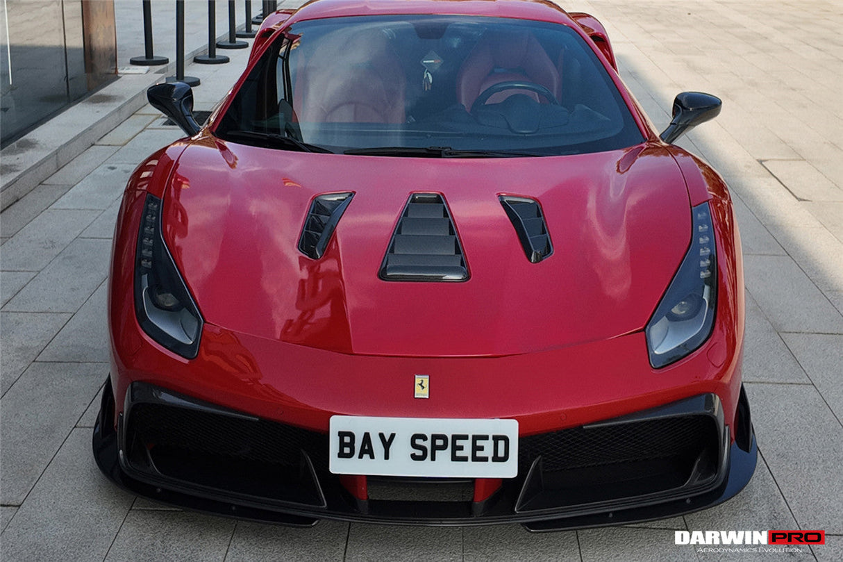 DarwinPRO 2015-2020 Ferrari 488 GTB & Spider iMP-Performance Carbon Fiber Front Lip