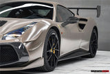 2015-2020 Ferrari 488 GTB | Spider Partial Carbon Fiber Side Skirts - DarwinPRO Challenge Evo Modena Design