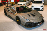 2015-2020 Ferrari 488 GTB | Spider Carbon Fiber Hood - DarwinPRO Challenge Evo Modena Design