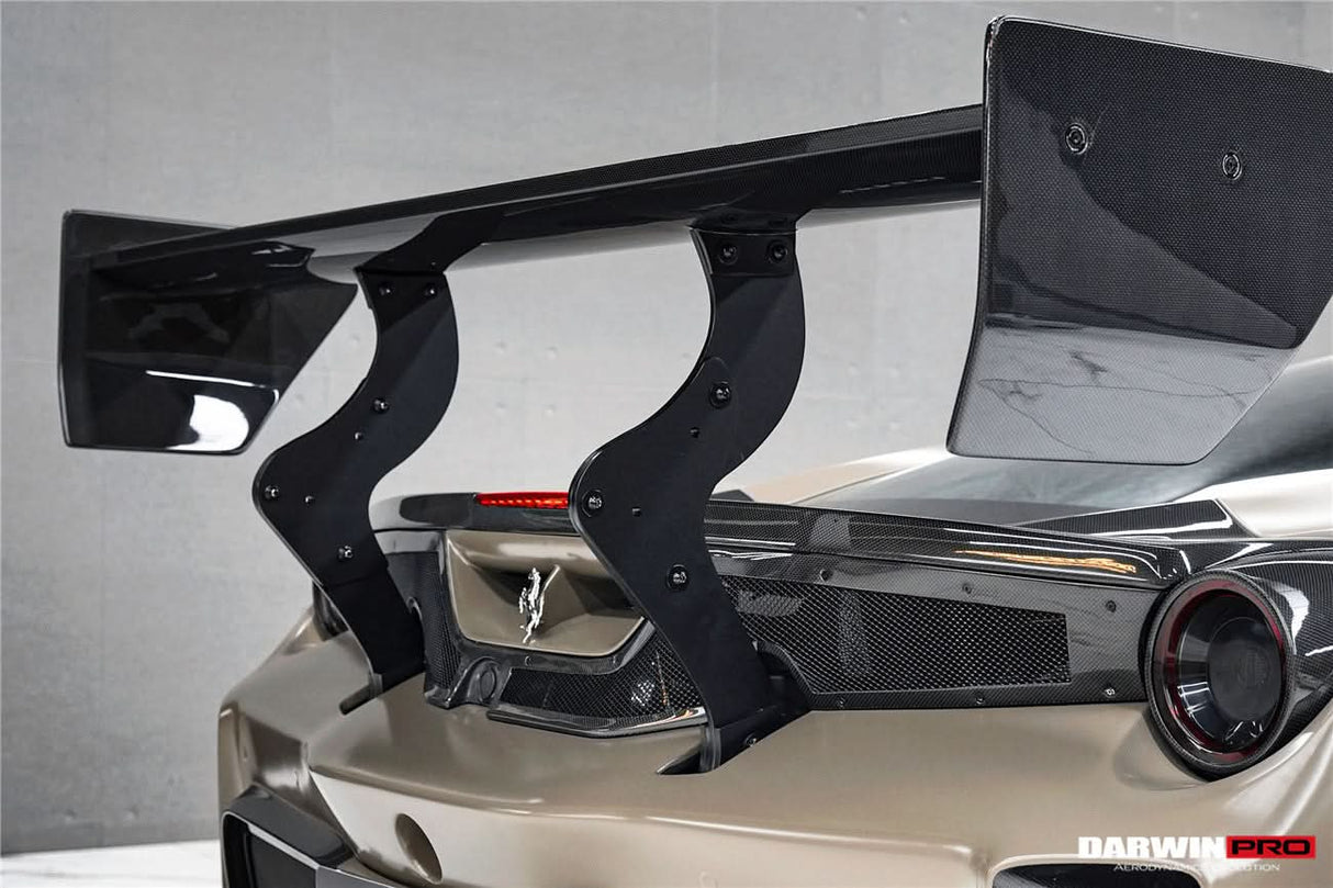 2015-2020 Ferrari 488 GTB Partial Carbon Fiber Full Body Kit - DarwinPRO Challenge Evo Modena Design