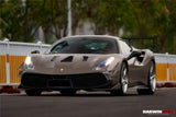 2015-2020 Ferrari 488 GTB | Spider Partial Carbon Fiber Hood - DarwinPRO Challenge Evo Modena Design