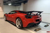 2015-2020 Ferrari 488 GTB Partial Carbon Fiber Wing With Base DarwinPRO (SF90XX Style)