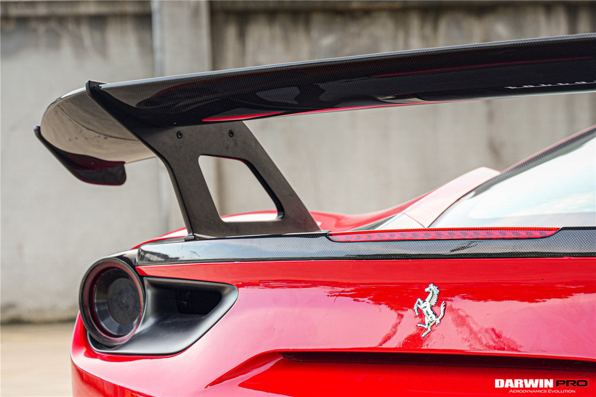 2015-2020 Ferrari 488 GTB Carbon Fiber Wing DarwinPRO (SF90XX Style)