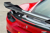 2015-2020 Ferrari 488 GTB Partial Carbon Fiber Wing With Base DarwinPRO (SF90XX Style)